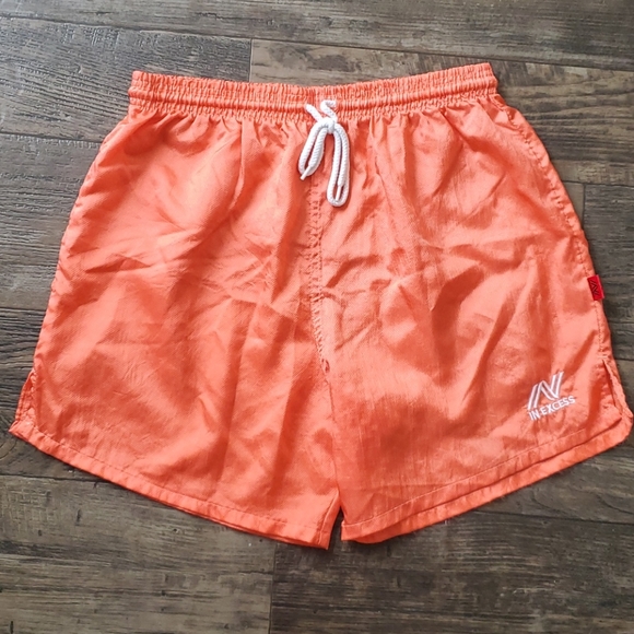 Totally Rad Vintage In Excess Drawstring Nylon Sho - Picture 1 of 6